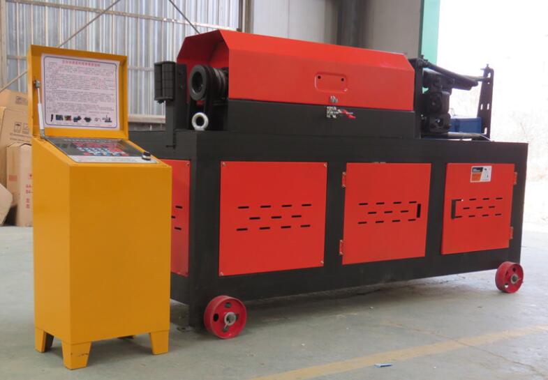 Straightening cut machine for reinforcing steel bar