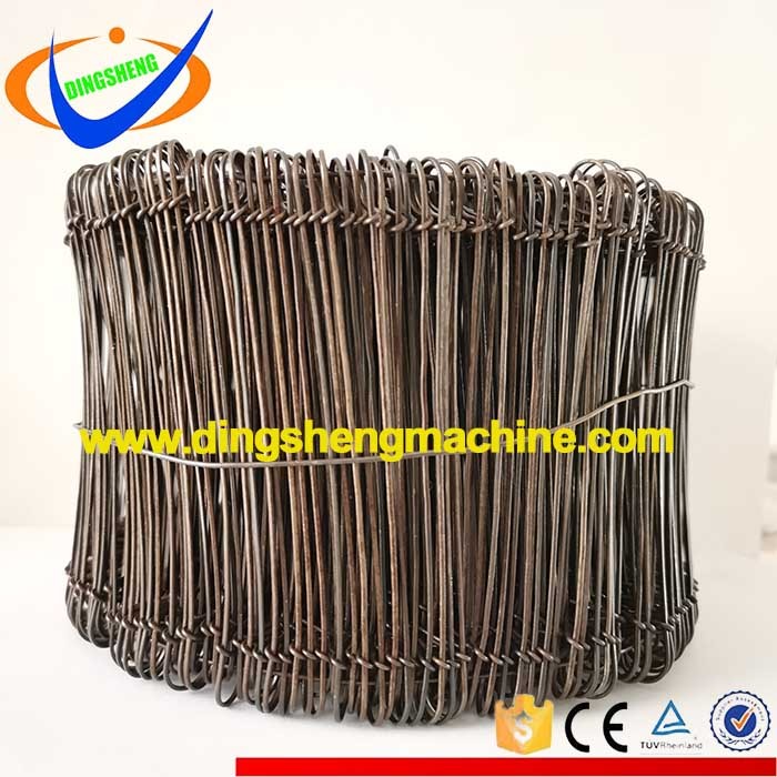 Black annealed steel soft wire tie double rings machine