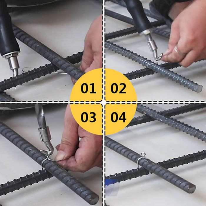 how to use loop wire tie twist tool