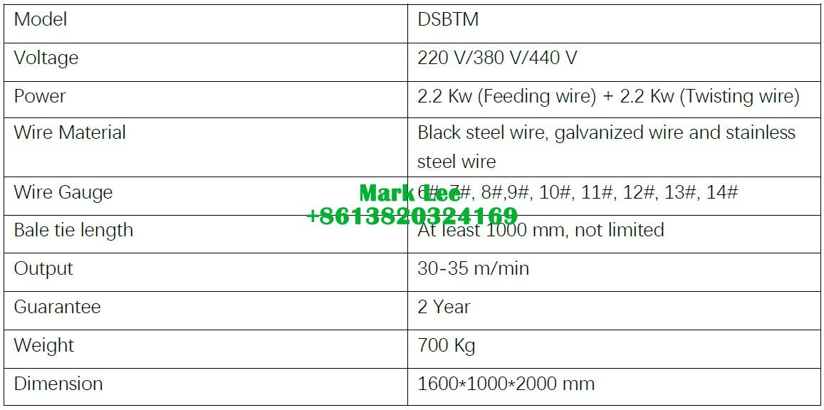 Cheap single loop bale tie wire machine factory