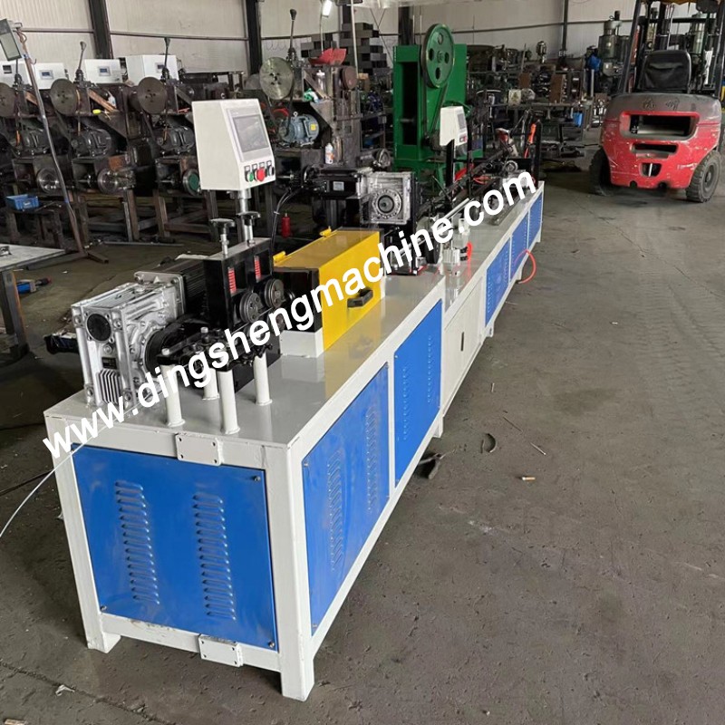 Single loop bale tie wire machine for waste cloth