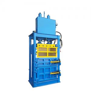 Vertical machine waste paper scrap hydraulic metal baler