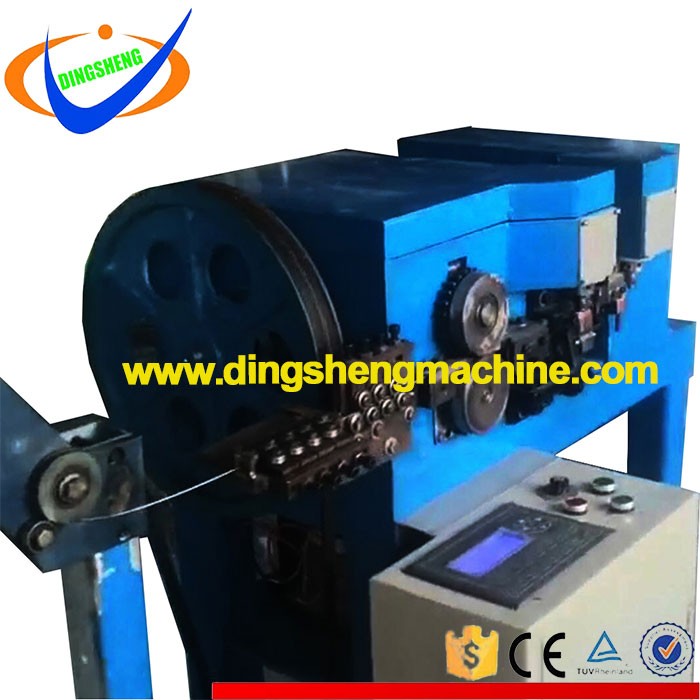 Welding double loop wire tie machine